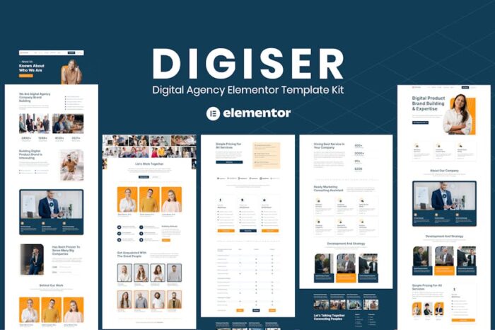 Digiser - Digital Agency Elementor Template Kit