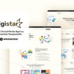 Digistar - SEO & Social Media Agency Elementor Templat Kit