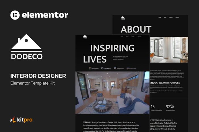 Dodeco - Interior Designer Elementor Template Kit