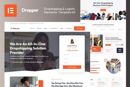 Dropper - Dropshipping & Logistic Elementor Template Kit