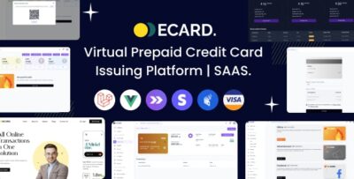 E-Card - Virtual Prepaid Credit Card Issuing Platform Stripe Powered (SAAS)