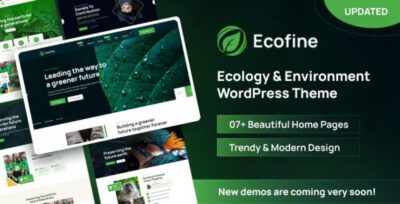 Ecofine - Ecology Environment WordPress Theme v1.1.1