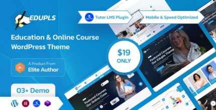 Edupls - Education & Online Course WordPress Theme