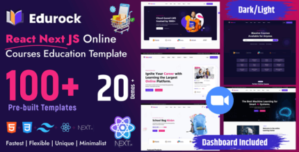 Edurock - Education Next JS React Template.