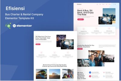 Efisiensi - Bus Charter & Rental Company Elementor Template Kit