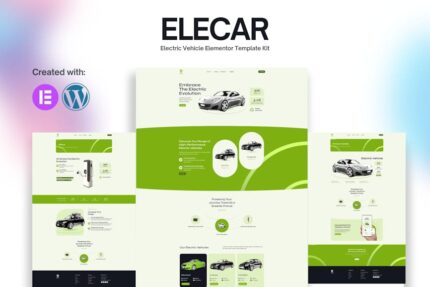 Elecar - Electric Vehicle Elementor Template Kit