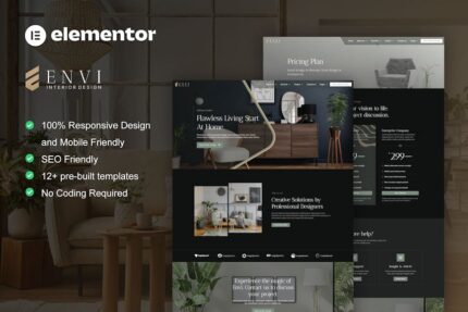 Envi - Interior Design & Architecture Elementor Template Kit