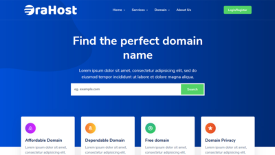 Erahost WHMCS Theme v8.10.0 NULLED