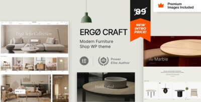 ErgoCraft - Furniture Shop WordPress Theme