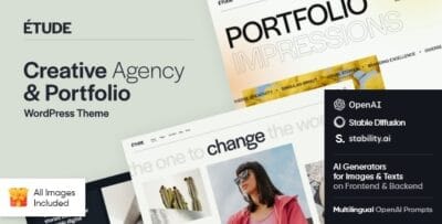 Etude - Creative Agency & Portfolio WordPress Theme