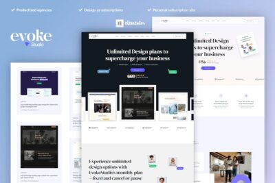 EvokeStudio - Creative Digital Agency Elementor Pro Template Kit