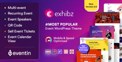 Exhibz - Event Conference WordPress Theme v3.0.2