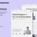 Ferran – Personal Portfolio & Resume Elementor Template Kit