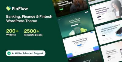 FinFlow - Banking, Finance Fintech WordPress Theme v2.0.12