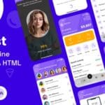 Finance & Online Payment Mobile App PWA HTML Template PayFast E-Wallet