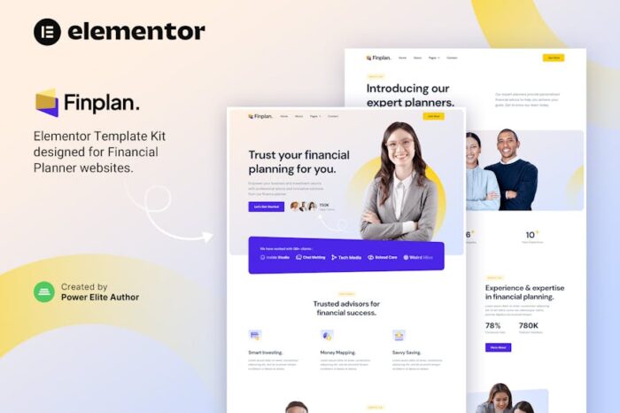 Finplan – Financial Planner & Advisor Elementor Template Kit