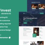 Finvest - Business Consulting Elementor Template Kit