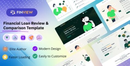 Finview - Financial Loan Review and Comparison Affiliate VueJs 3 Nust Template