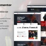 FireRescue - FireFighter & Fire Department Elementor Template Kit