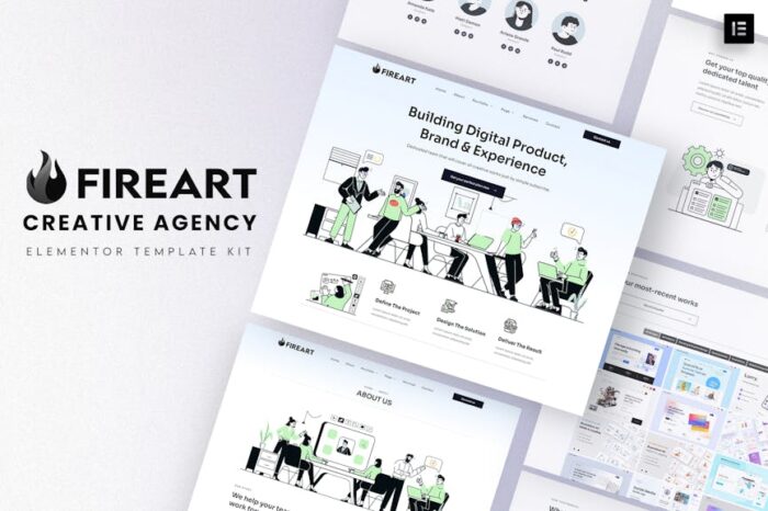 Fireart - Creative Agency Elementor Template Kit