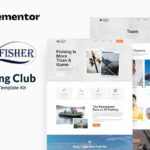Fisher - Fishing Club Elementor Template Kit