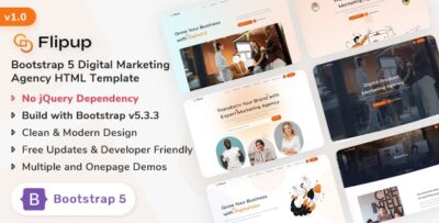 Flipup - Digital Marketing Agency Template