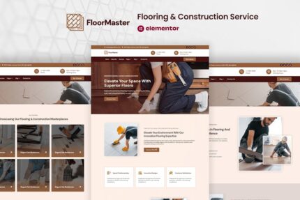 FloorMaster - Flooring & Construction Service Elementor Pro Template Kit