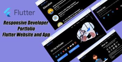 Flutter Responsive Developer Portfolio