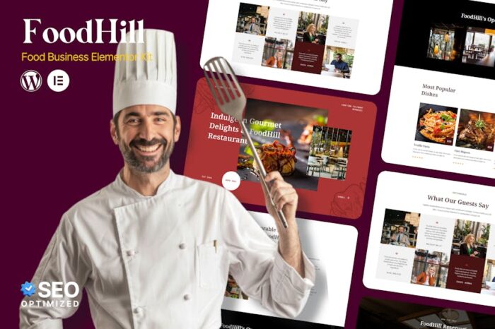 FoodHill - Restaurant Elementor Template Kit