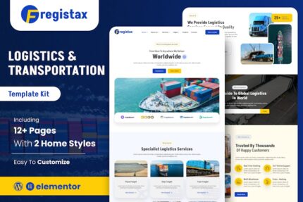 Fregistax - Cargo & Logistics Elementor Template Kit