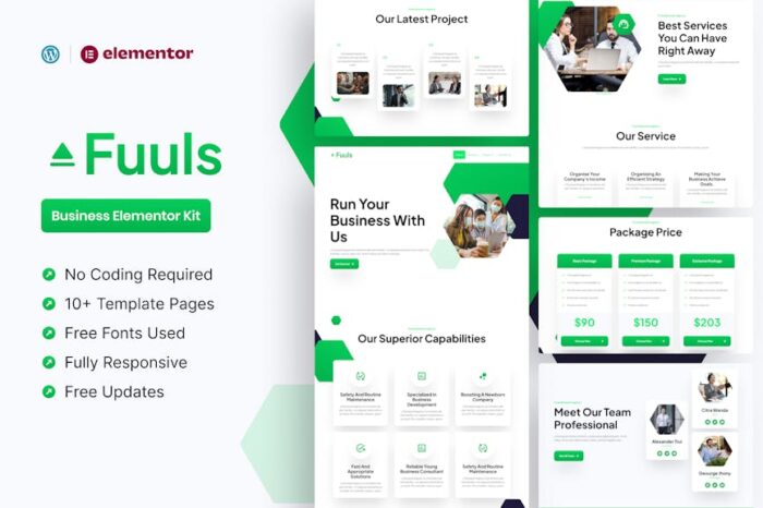 Fuuls - Business Elementor Pro Template Kit