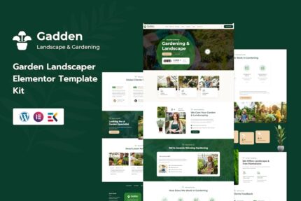 Gadden - Garden & Landscaping Elementor Template Kit