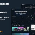 Gamehost - Game Server & Hosting Elementor Template Kit