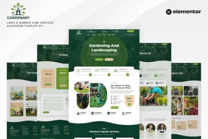 Gardenary - Lawn Garden Care Services Elementor Template Kit