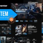 Gaztem - Custom Motorcycle Garage Elementor Template Kit