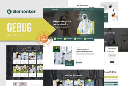 Gebug - Pest Control Service Elementor Template Kit