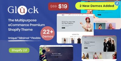 Gluck - Multipurpose eCommerce Shopify 2.0 Theme