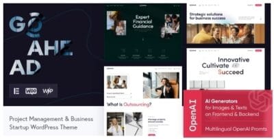 GoAhead - Business Startup WordPress Theme