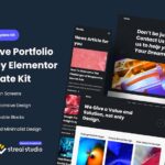 GonQ Creative Portfolio Agency Elementor Template Kit