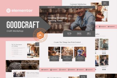 Goodcraft - Craft Workshop Elementor Template Kit