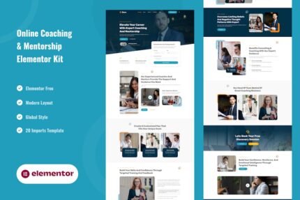 Goro - Online Coaching & Mentorship Elementor Template Kit