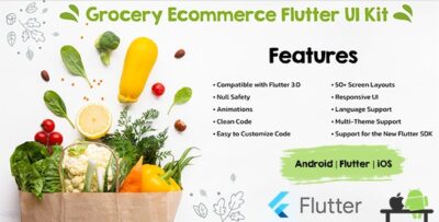 Grocery Ecommerce Flutter UI Template