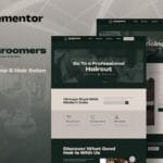 Groomers - Barbershop & Hair Salon Elementor Template Kit