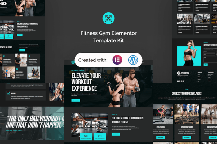 Gymrock - Fitness Gym Elementor Template Kit