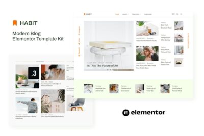 Habit - Modern Blog Elementor Template Kit