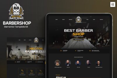 Hector - Barbershop Elementor Template Kit