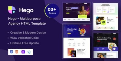 Hego - Multi-purpose Agency HTML Template.