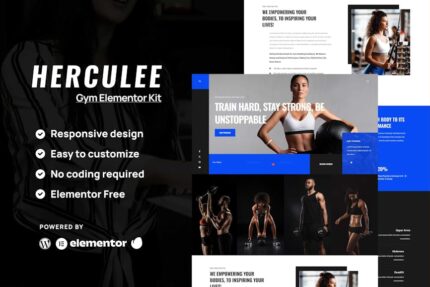 Hercules - Fitness & Gym Elementor Template Kit