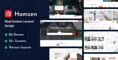 Homzen - Laravel Real Estate Agency Portal Multilingual v1.0.6