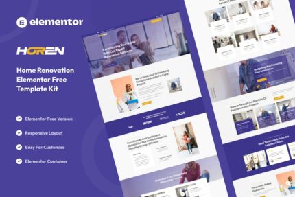 Horen - Home Renovation Services Elementor Template Kit